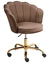 Desk Chair MONTICELLO Velvet Brown