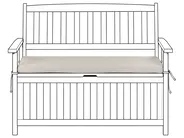 Bench Seat Pad Cushion SOVANA 108 x 45 cm Beige_1110032