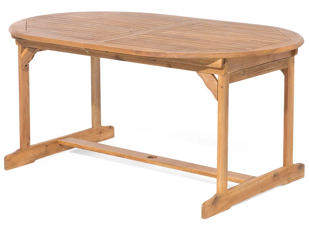 Garden Dining Set 8 Seater MAUI with Cushions Acacia Wood Blue_755810