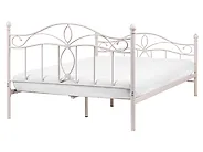 Bed Metal ANTLIA 160 x 200 cm (EU King Size) Light Beige_1165293