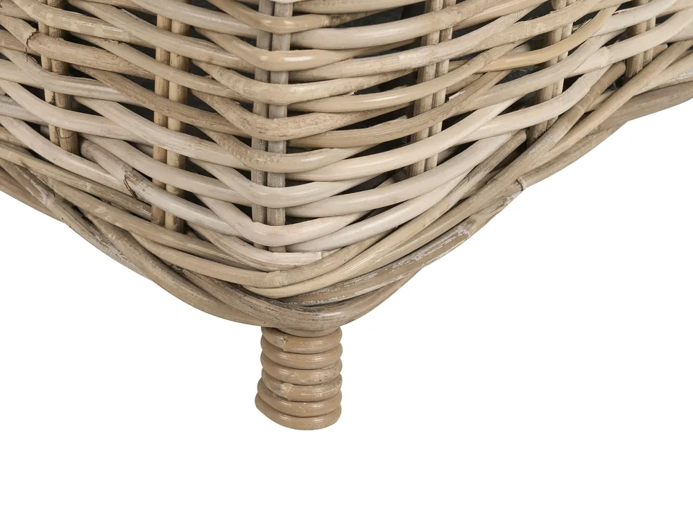 Garden Ottoman SUSUA 140 cm Rattan Natural_957569