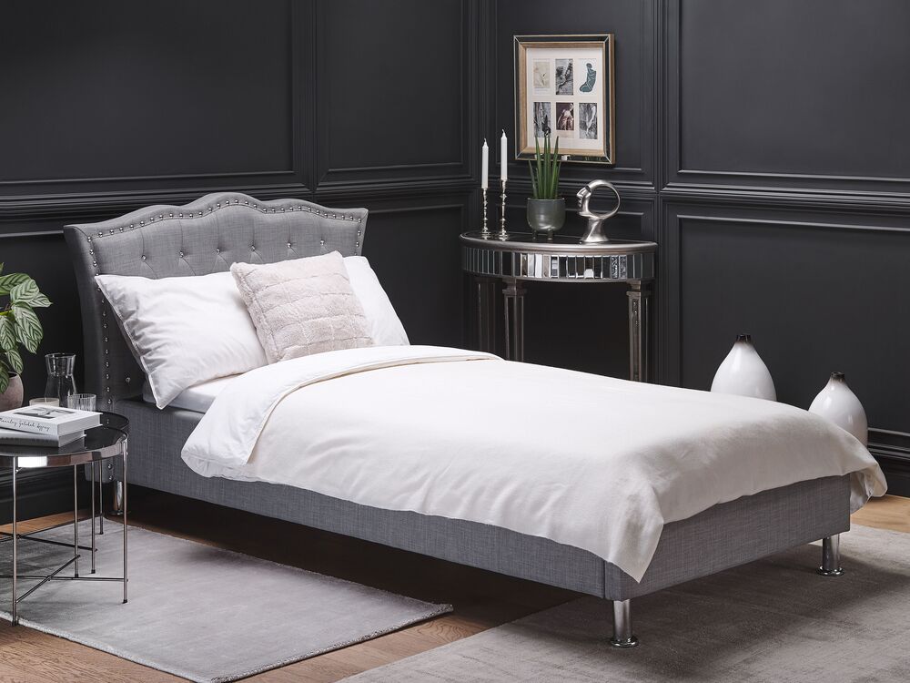 Bed Fabric METZ 90 x 200 cm (EU Single) Light Grey