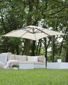 Parasol de jardin beige clair carré 250 x 250 cm MONZA_699848