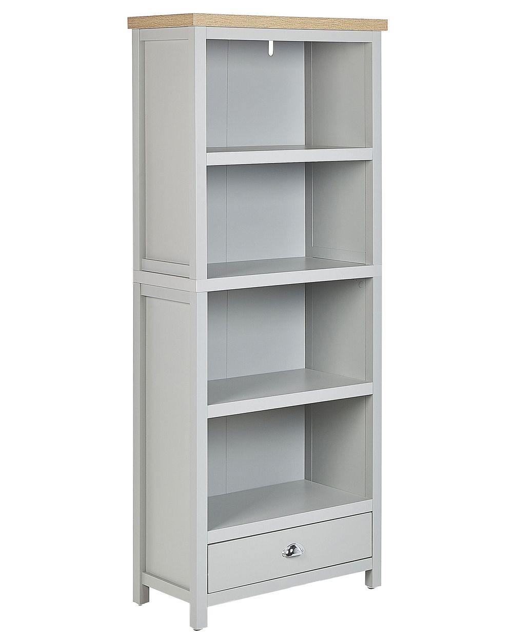 Bogreol med 4 hylder CLIO 180 cm Lysegrå
