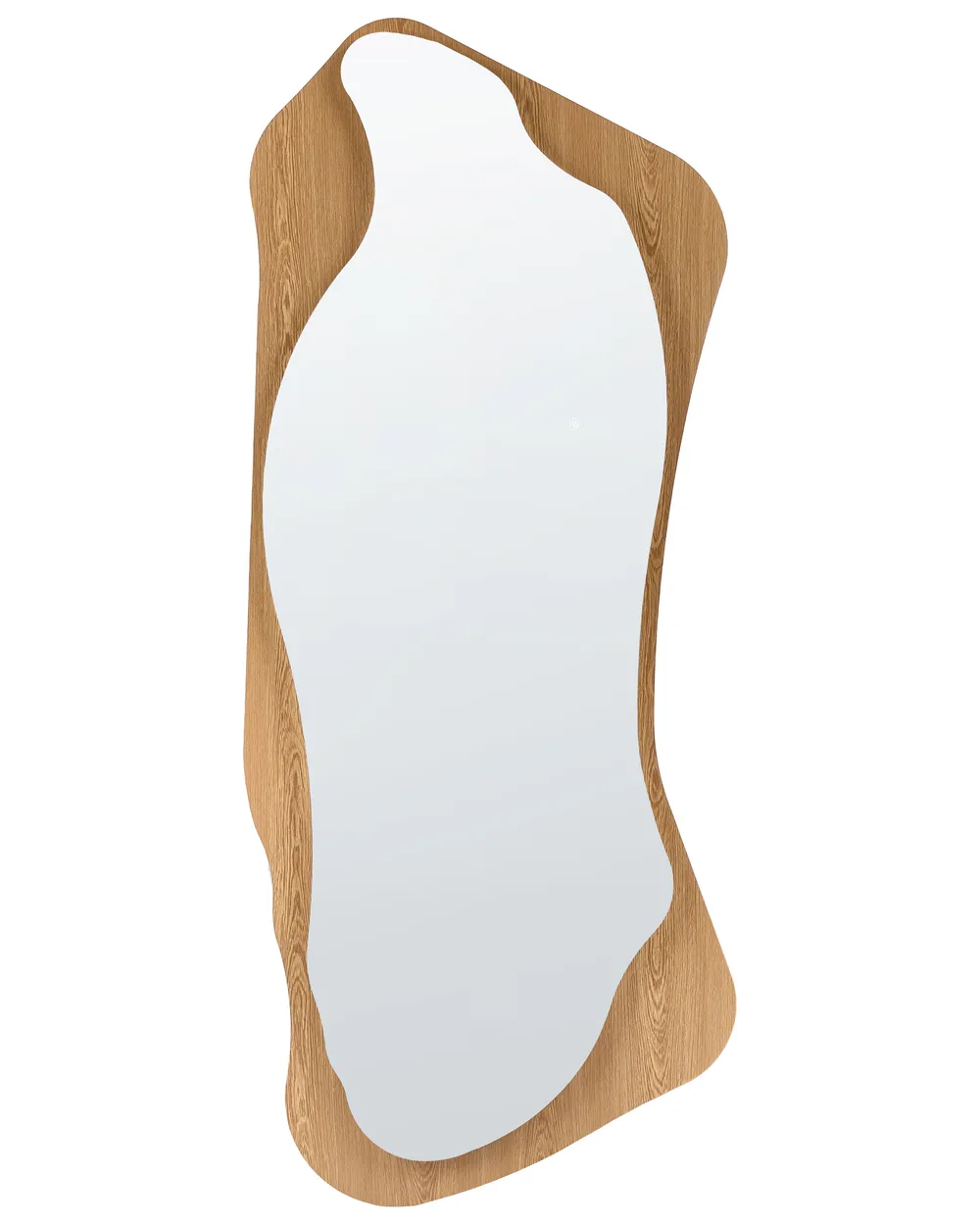 Lustro ścienne LAMBLORE 58 cm 171 cm LED Jasnobrązowy