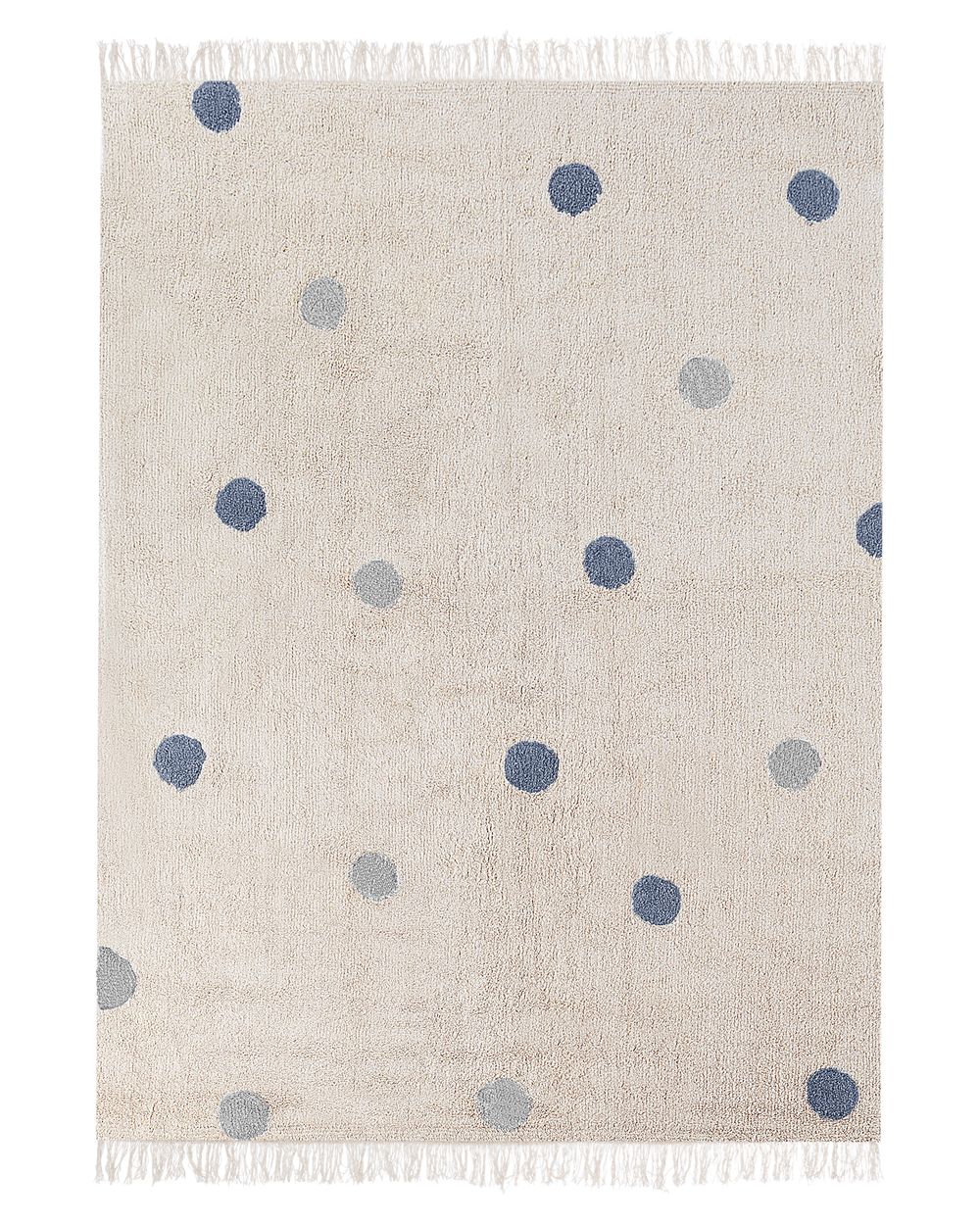 Kids Rug DARDERE Grey 140 x 200 cm Cotton