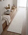 Faux Fur Rug MITCHELL Off-White 80 x 300 cm