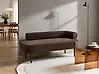 Right-Hand Chaise Longue MIRMANDE Velvet Dark Brown