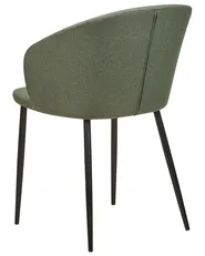 Set of 2 Dining Chairs MASON Dark Green_883563