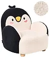 Kids Armchair Penguin FYN Boucle Black