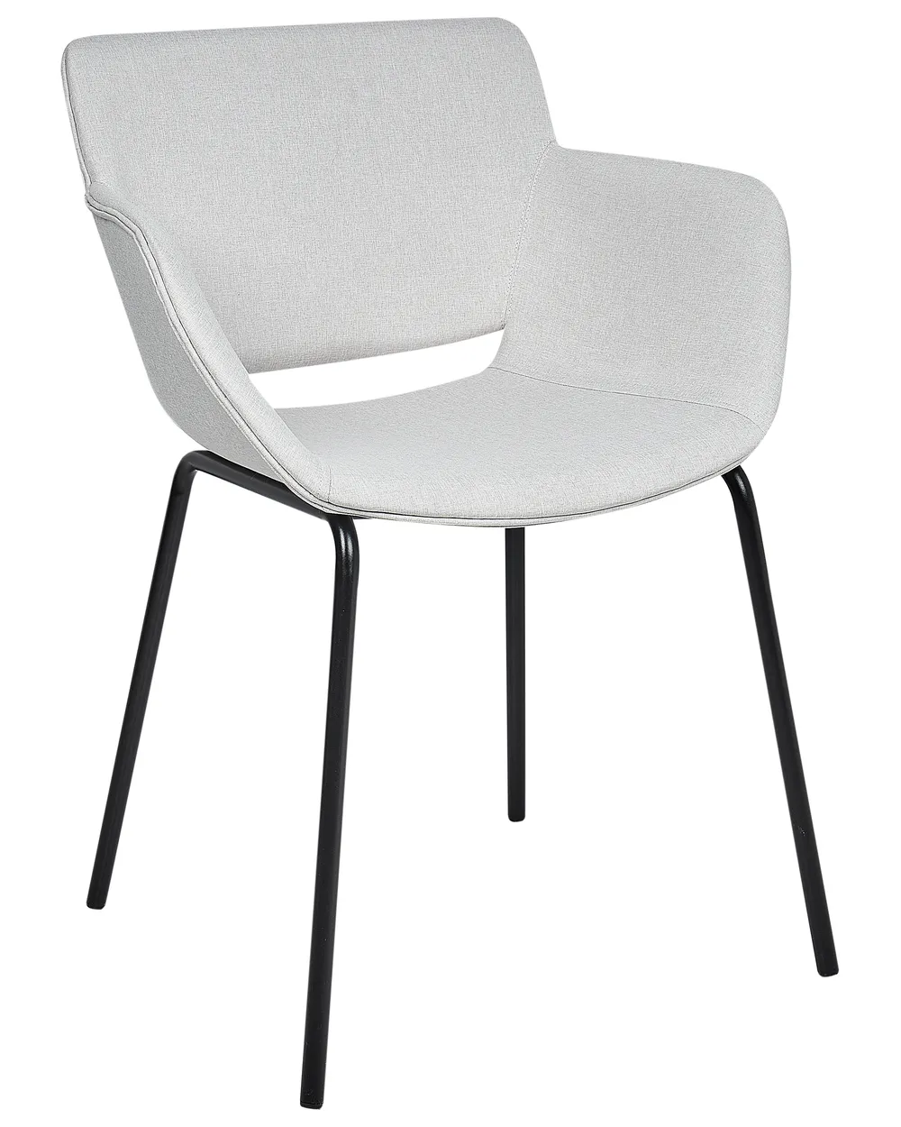 Set of 2 Dining Chairs AXTEL Fabric Light Grey_942534
