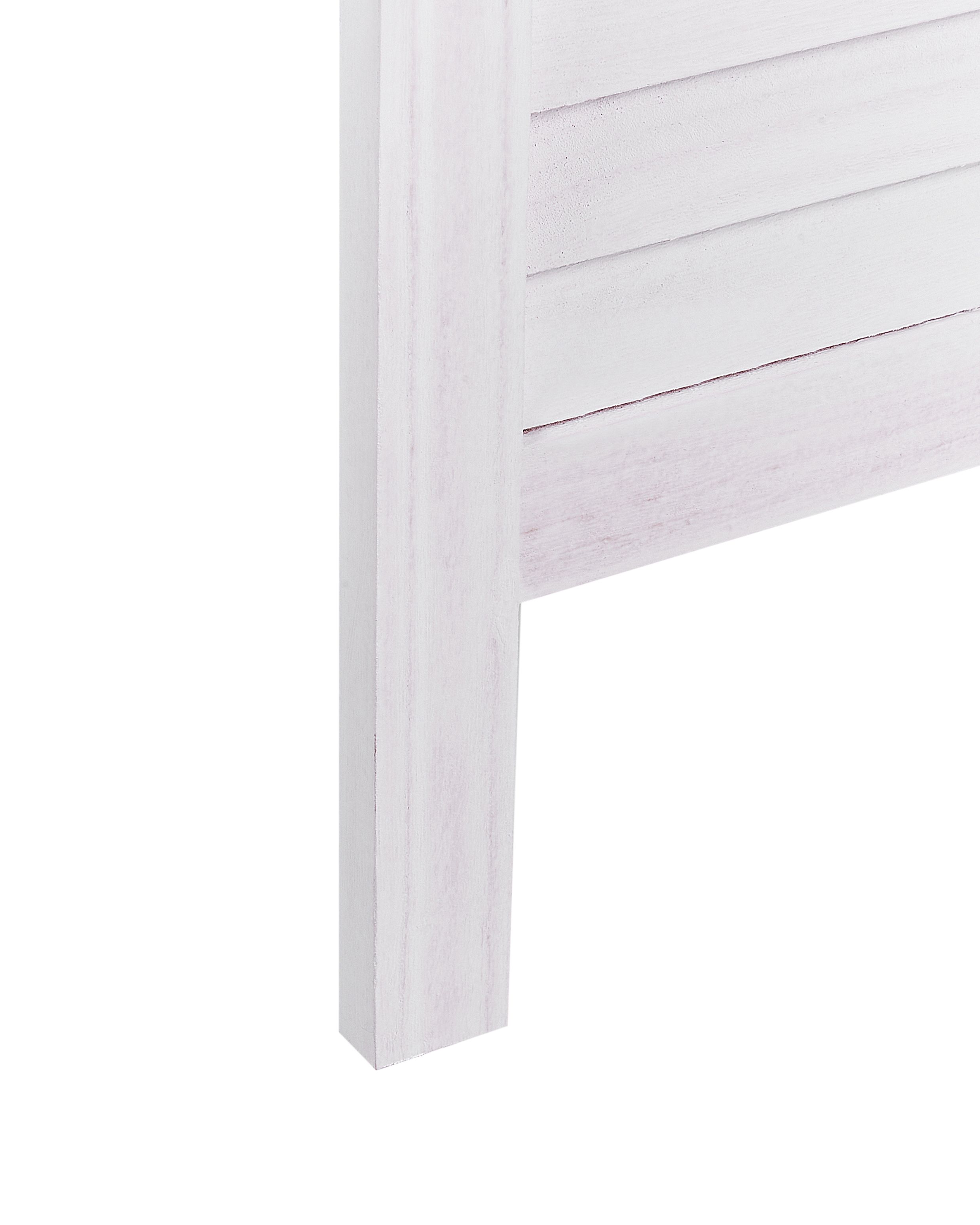 Folding Wooden 4 Panel Room Divider 170 x 163 cm OffWhite AVENES