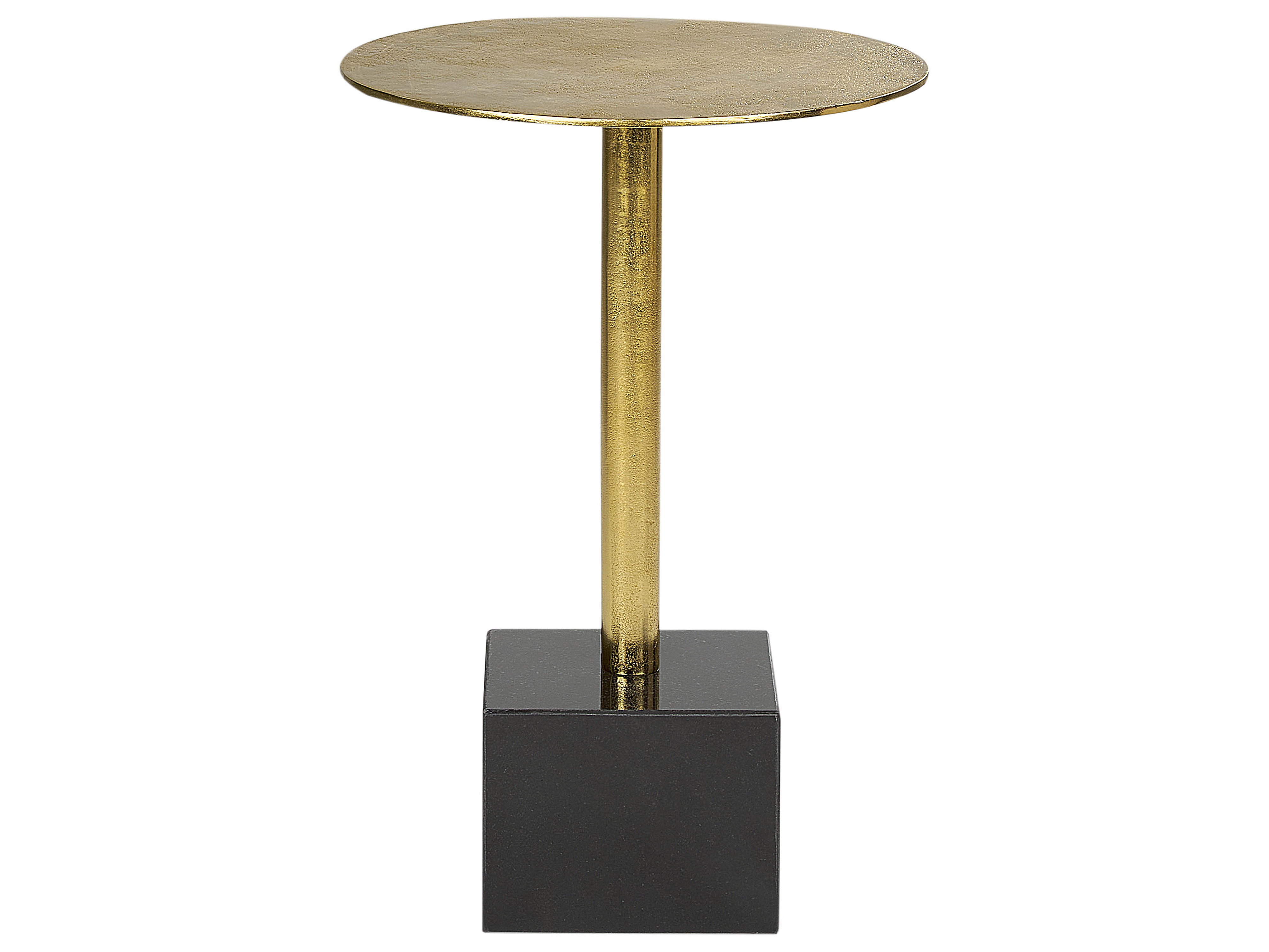 Kovový boční stolek zlatá a černá COLIBRI_912771