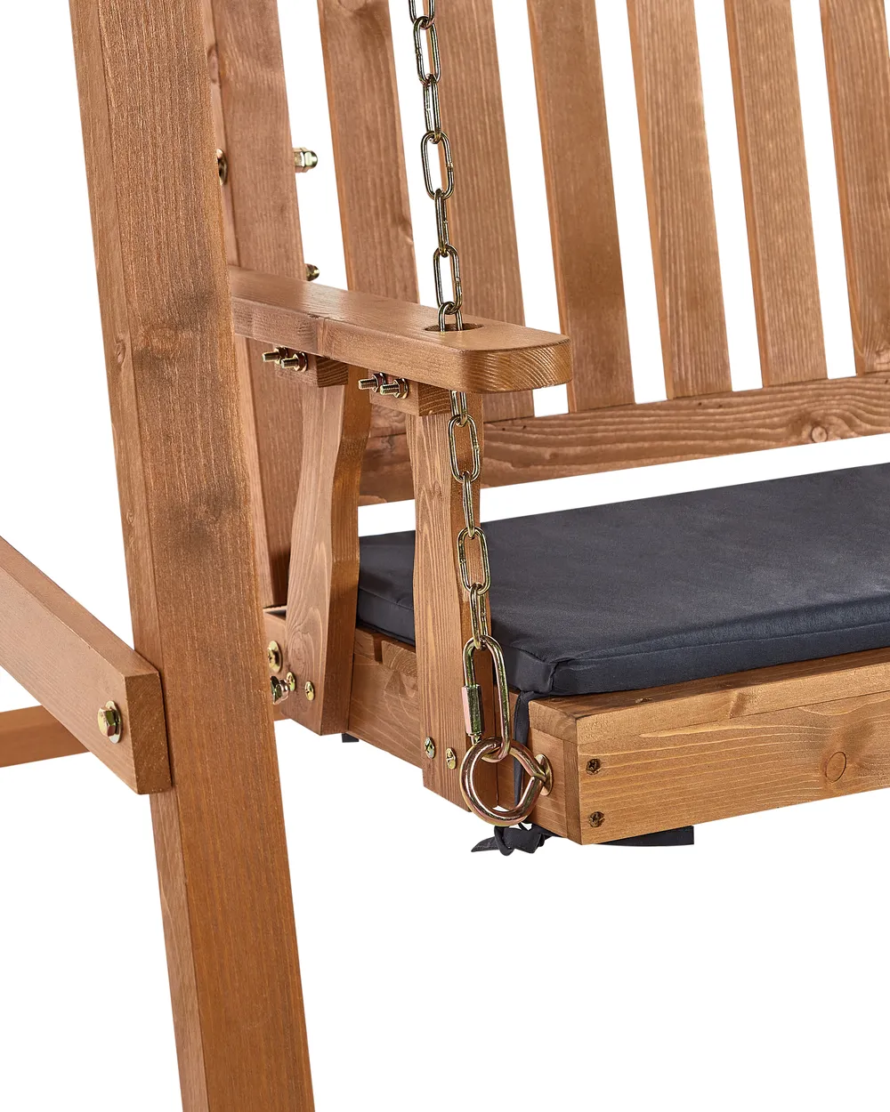 Patio Swing FIBBIALLA Spruce Wood Brown_958738