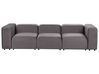 Sofa modułowa 3-osobowa welurowa ciemnoszara FALSTERBO_919338