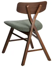 Set di 2 sedie da pranzo LELAND Legno Marrone scuro_975704