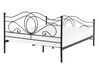 Kovová postel 140 x 200 cm černá LYRA_817957