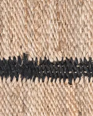 Dywan GONDIA Czarny/ beżowy 80 x 300 cm Juta_1040361