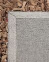 Béžový shaggy kožený koberec 80x150 cm MUT_220078