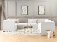 Ottoman LEMVIG Corduroy Off-White_876481