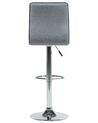 Set of 2 Adjustable Bar Stools Grey LUCERNE_685942