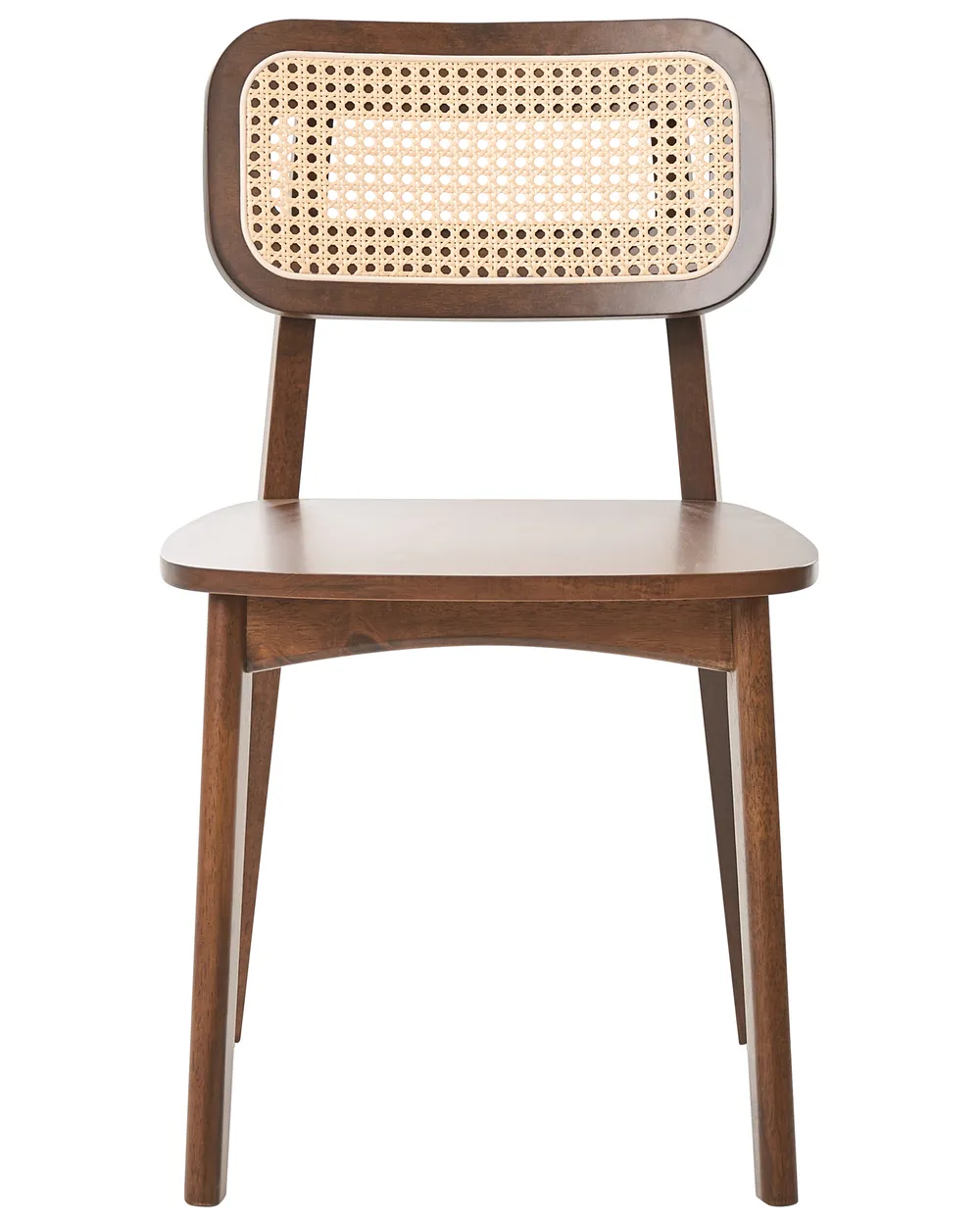 Set of 2 Dining Chairs KENO Wood Brown_1071281