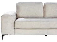 Corner Sofa 4 Seater KIRUNA Velvet Light Beige Left Hand_958041
