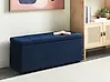 Storage Ottoman OREM Fabric Dark Blue