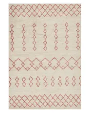 Tappeto BUXAR Beige 140 x 200 cm Cotone_839303