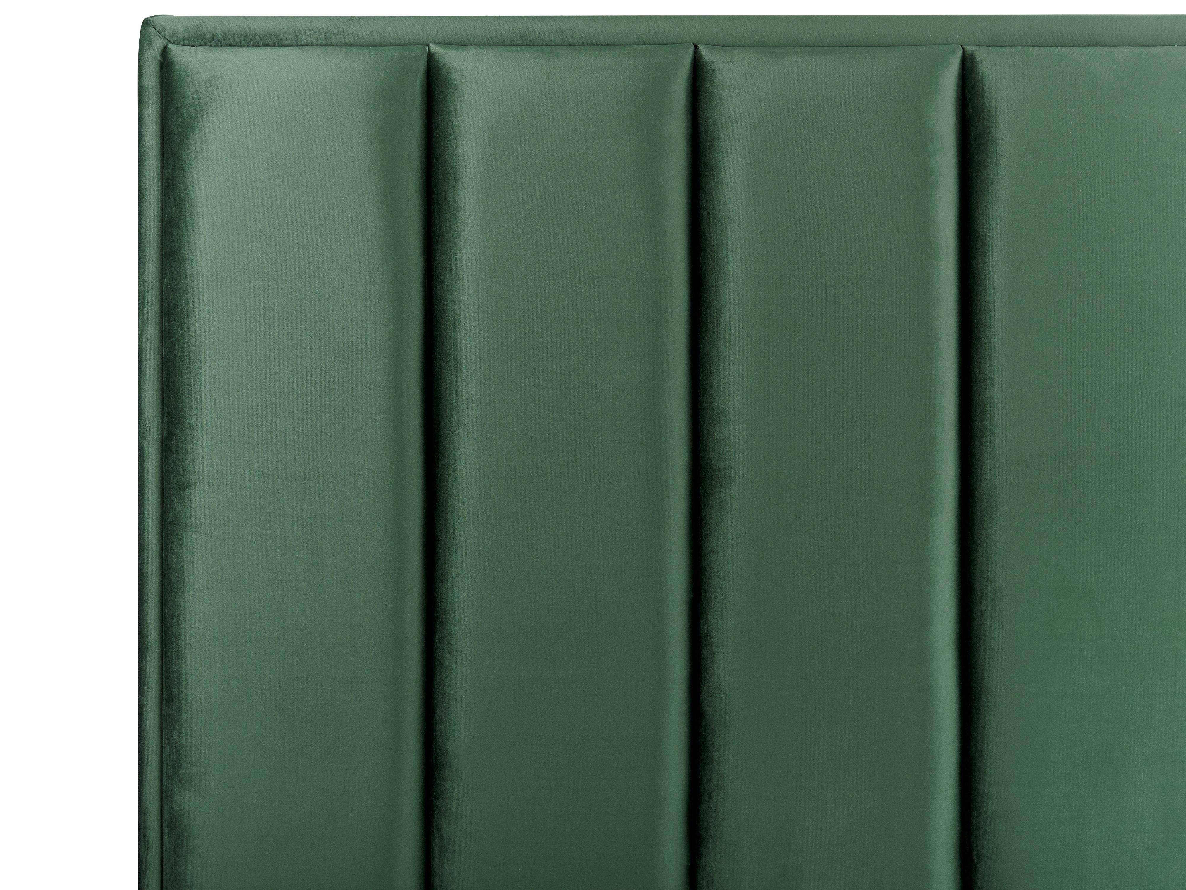 Bedroom Set SEZANNE Velvet Dark Green 160 x 200 cm (EU King Size)_892541