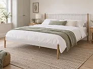 Bed Metal MAURS 180 x 200 cm (EU Super King) White_1179152