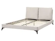 Letto Velluto a coste MELLE 160 x 200 cm Beige chiaro_882218