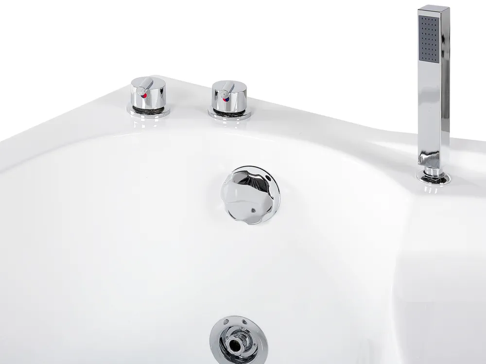 Corner Hot Tub with LED NEIVA 1500 x 1000 mm White Right Hand_796397
