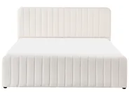 Ottoman Bed LUNAN Boucle White 160 x 200 cm (EU King Size)_1048354