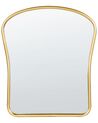 Kovové nástěnné zrcadlo 45 x 52 cm zlaté NOTH_900670
