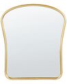 Metal Wall Mirror 45 x 52 cm Gold NOTH_900670