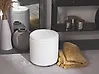 Storage Pouffe MARYLAND Faux Leather White