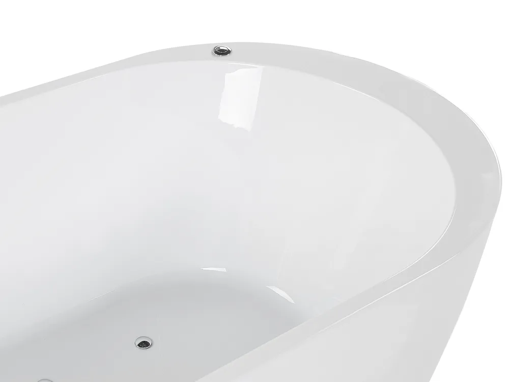 Vasca idromassaggio freestanding con LED NEVIS 170 x 80 cm Bianco_798687