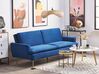 Sofa rozkładana welurowa niebieska VETTRE_787959