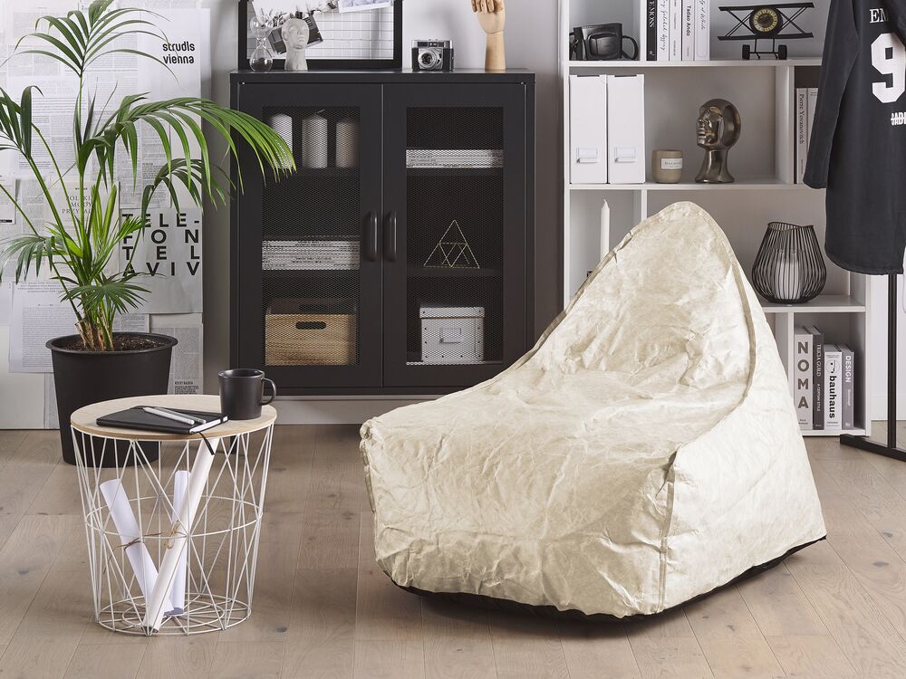 Bean Bag Light Beige DROP Beliani.cz