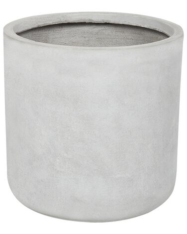 Vaso per piante grigio 34 x 34 x 33 cm MESSENE