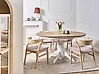 Extending Dining Table AKRON Light Ash Wood 106/150 cm 106 cm Wood