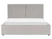 Ottoman Bed MOISSAC Fabric Light Grey 160 x 200 cm (EU King Size)_873954