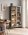 Glass Display Cabinet TINGLEDALE 80 cm Green