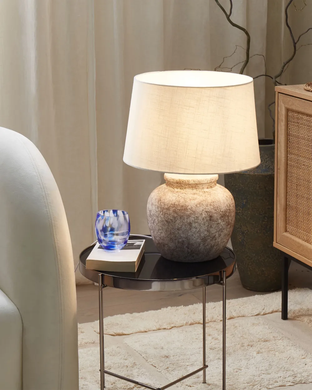 Table Lamp MAREB Ceramic Beige