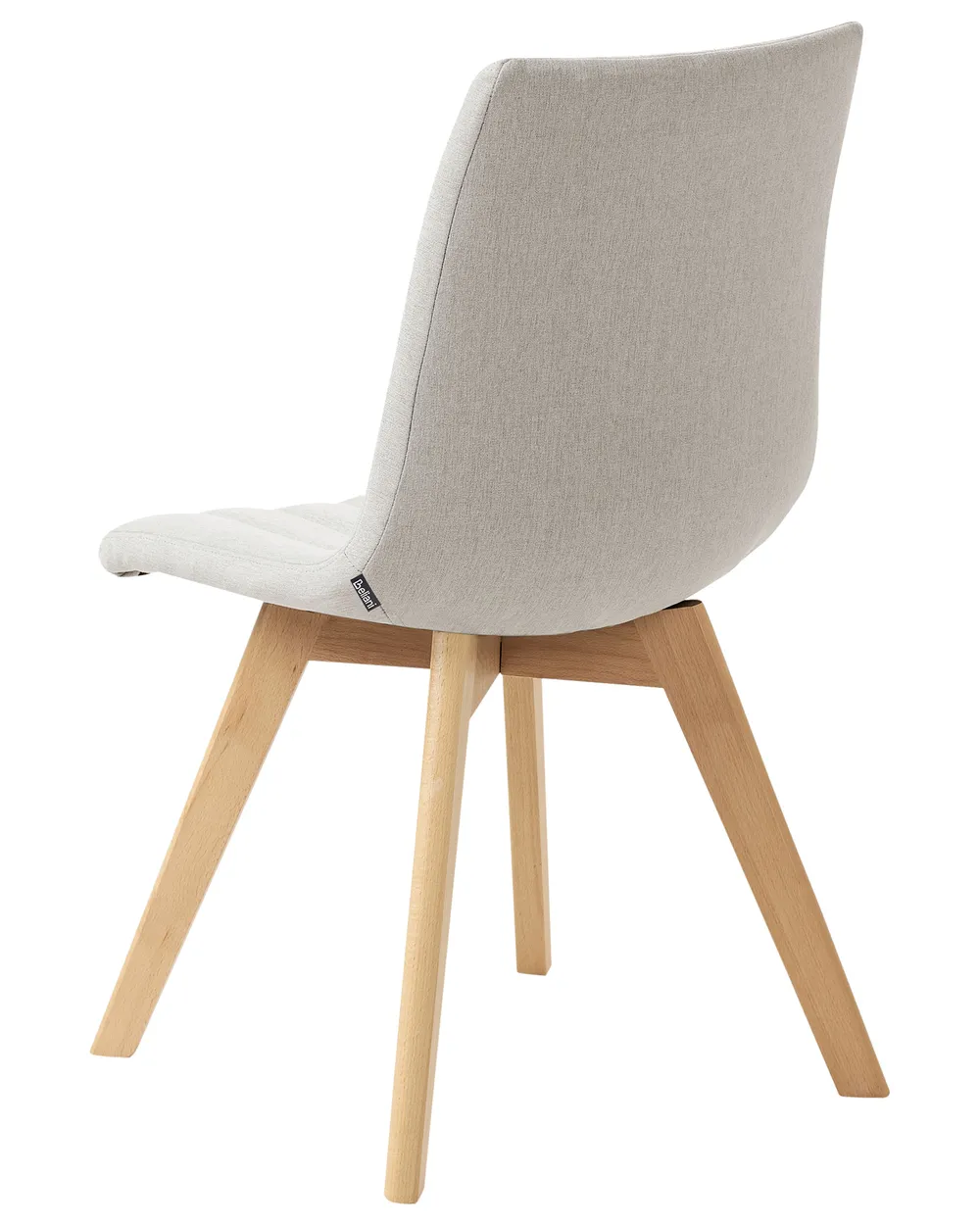 Set of 2 Dining Chairs CALGARY Fabric Light Grey_958406
