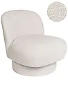 Swivel Armchair AYLO Boucle Off-White