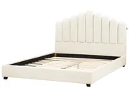Bed Velvet VINCENNES 180 x 200 cm (EU Super King) Off-White_974631