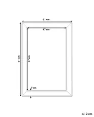 Wall Mirror BUBRY 61 cm 91 cm Silver_756665