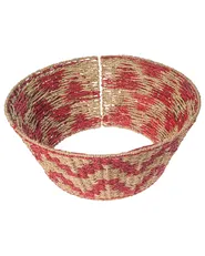 Osłonka pod choinkę GLACE 60 cm Trawa morska Czerwony_1011307